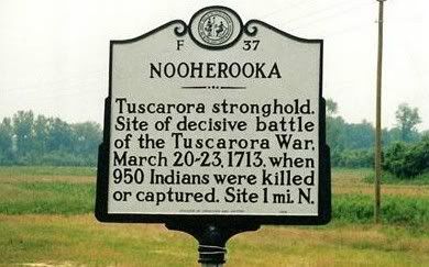 Fort Neoheroka Battlefield Marker